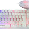 TECLADO E MOUSE USB GAMER HOOPSON TPC-096KB BRANCO