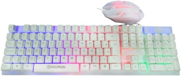 TECLADO E MOUSE USB GAMER HOOPSON TPC-096KB BRANCO